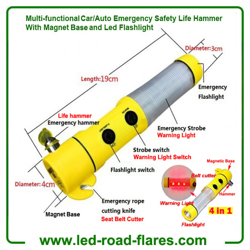 Led Safety Life Emergency Escape Hammer for Cars and Autos