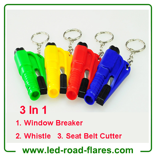 3 in 1 Mini Emergency Safety Hammer Auto Car Window Glass Breaker Cutter Rescue Life-Saving Escape Tool