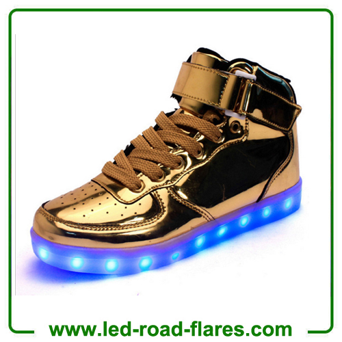 China 2017 Lights Up Led Luminous Shoes High Top Heel Glowing Casual ...